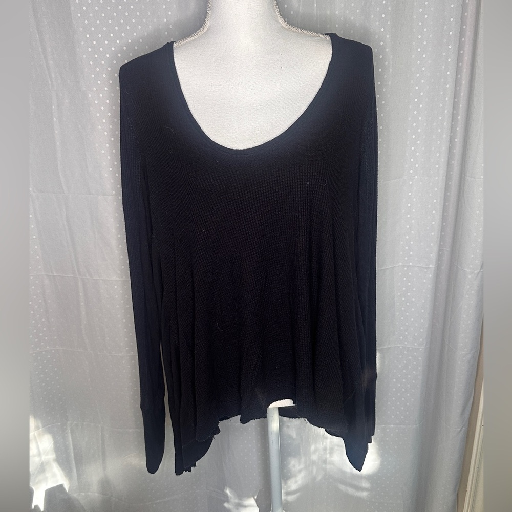 We The Free Black Long Sleeve Top